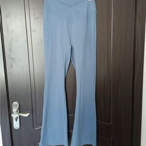 Blue Flared Pants